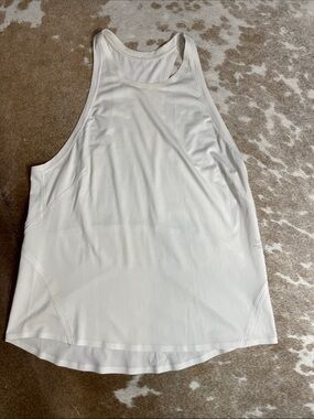 Lululemon Running White Racerback Active Tank Top
